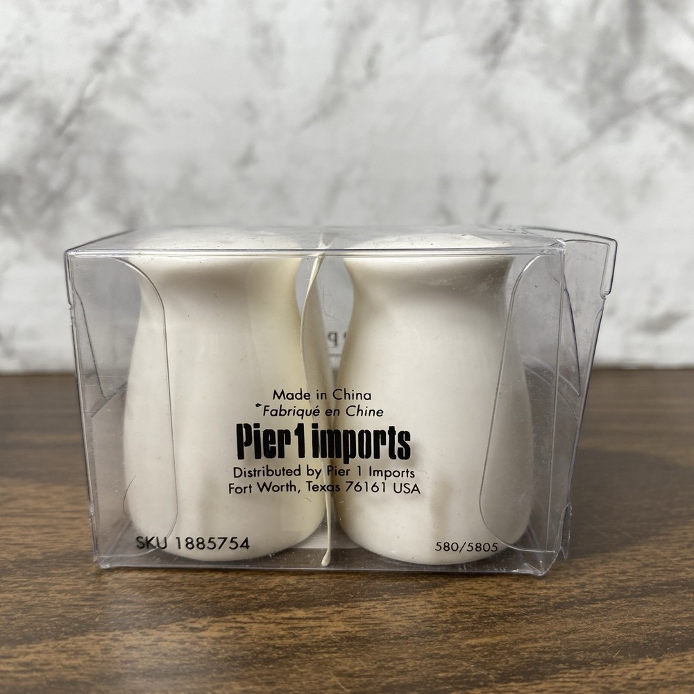 NEW IN BOX Pier 1 Imports Salt & Pepper Shakers Set SKU1885754